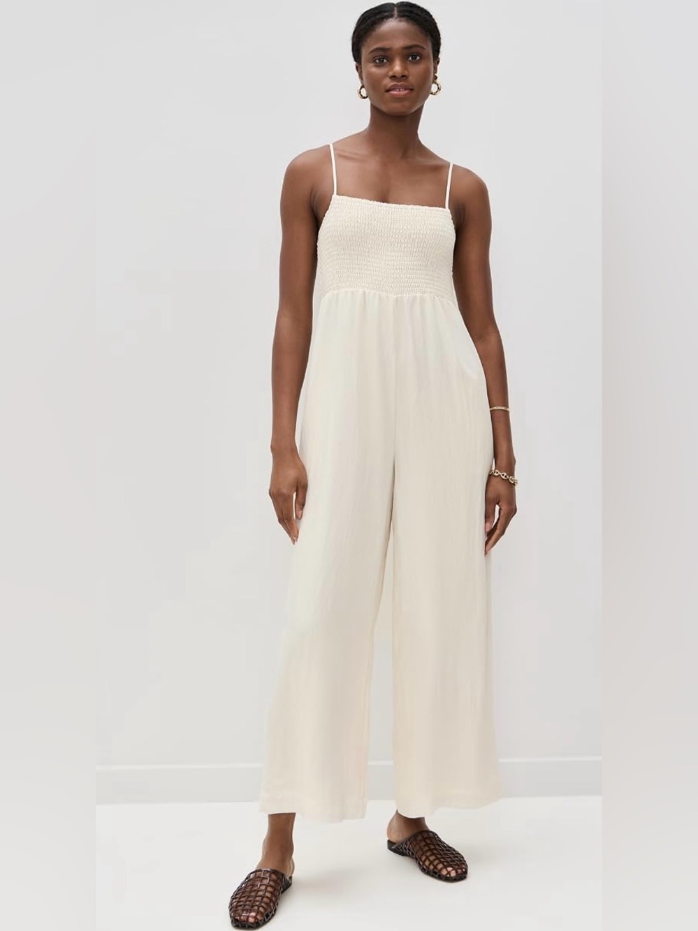 Z Supply Beachside Jumpsuit in Sea Salt